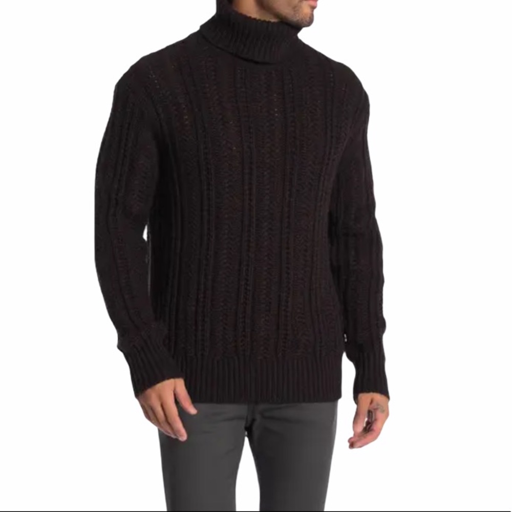 ALL SAINTS Wool Blend Funnel Neck Sweater NEW Size S